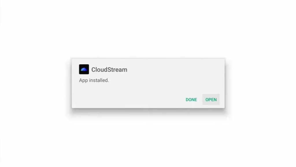 CloudStream Successfully Installed on Android TV
