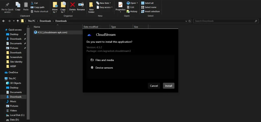 Install CloudStream WSA Complete