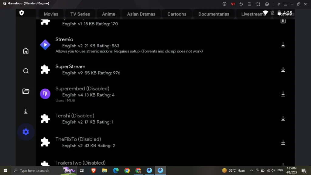 Install Extensions CloudStream PC